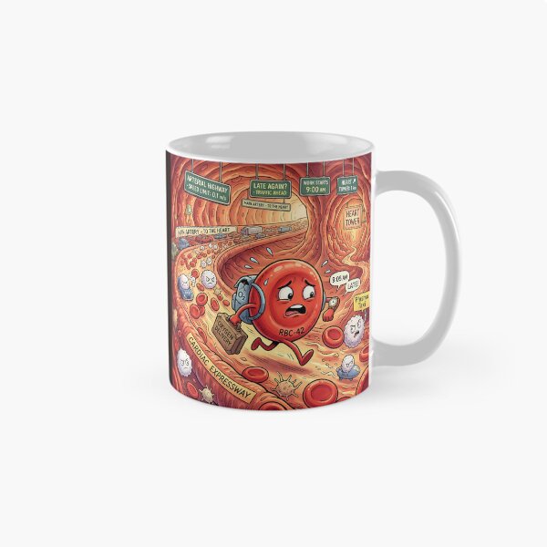 Item preview, Late Red Blood Cell Arterial Highway Commute Humor designed and sold by Michaelragheb.