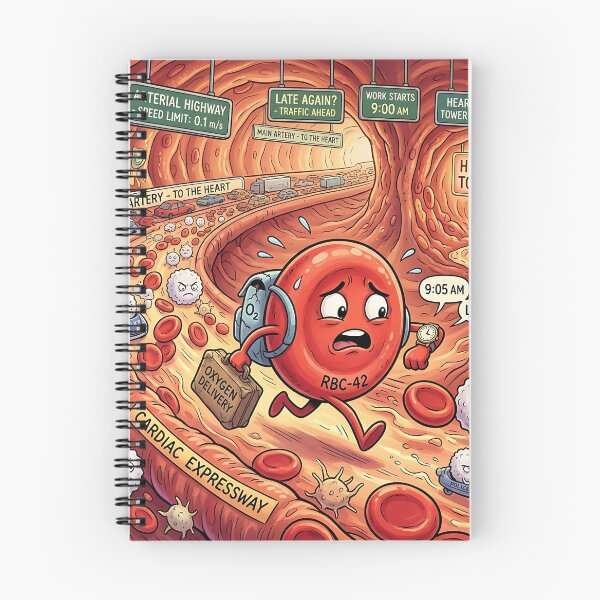 Item preview, Late Red Blood Cell Arterial Highway Commute Humor designed and sold by Michaelragheb.