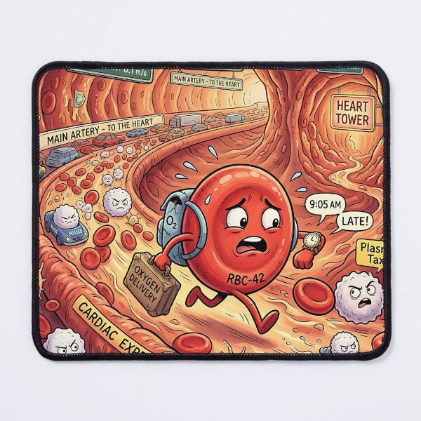 Item preview, Late Red Blood Cell Arterial Highway Commute Humor designed and sold by Michaelragheb.