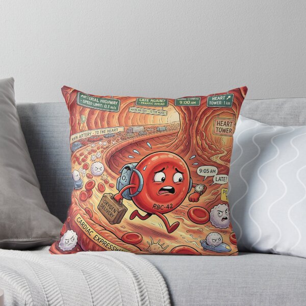 Item preview, Late Red Blood Cell Arterial Highway Commute Humor designed and sold by Michaelragheb.