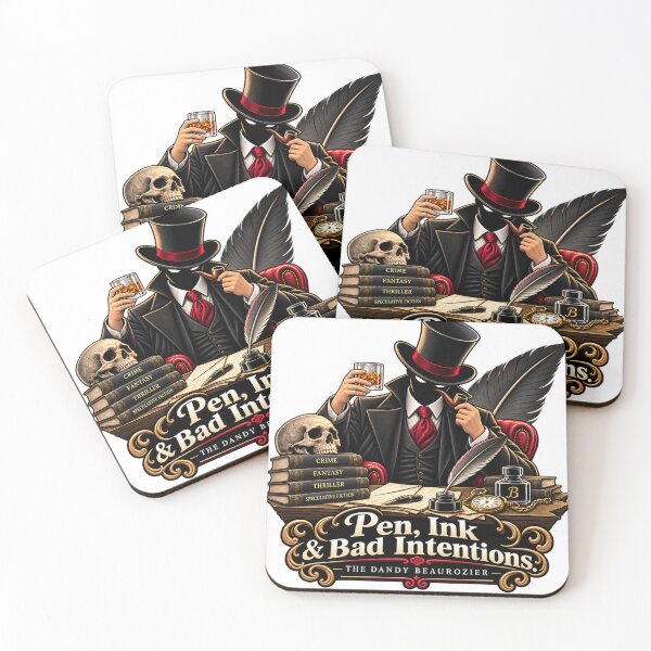 Item preview, Gothic Writer Gift | Pen, Ink & Bad Intentions | The Dandy Beaurozier designed and sold by Beaurozier.