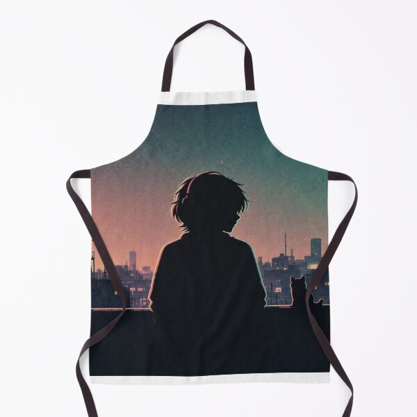 Item preview, Anime Boy Aesthetic City Sunset Silhouette designed and sold by everyone cloth house.