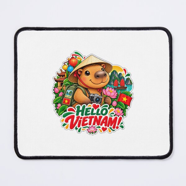 Item preview, Cute Capybara in Vietnam Adventure designed and sold by CapybaraTravels.