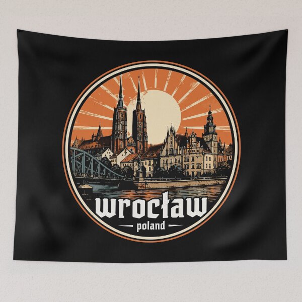 Aperçu de l'œuvre Voyage vintage à Wroclaw, Pologne créée et vendue par TomFrontierArt.