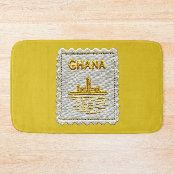 Item preview, Ghana Travel Patch Accra Skyline Embroidered Stamp designed and sold by tiigerdad.