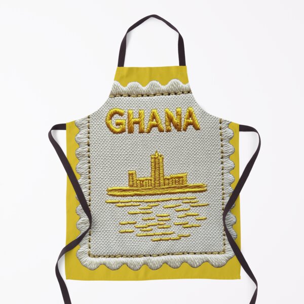 Item preview, Ghana Travel Patch Accra Skyline Embroidered Stamp designed and sold by tiigerdad.