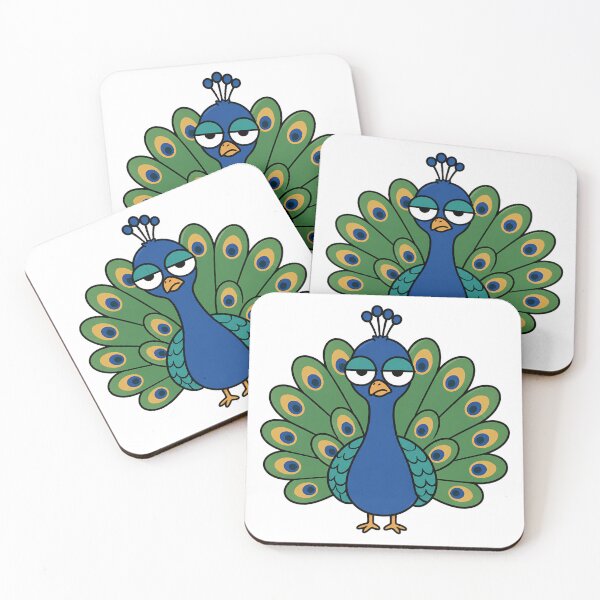 Item preview, Grumpy Peacock Resting Bitch Face Cartoon designed and sold by Bitchy Little Things.