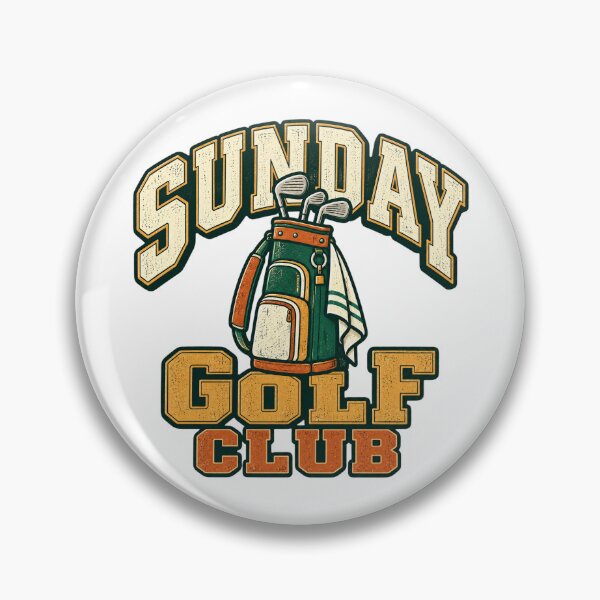Item preview, Sunday Golf Club – Retro Weekend Golfer Design designed and sold by EastEndTownie.