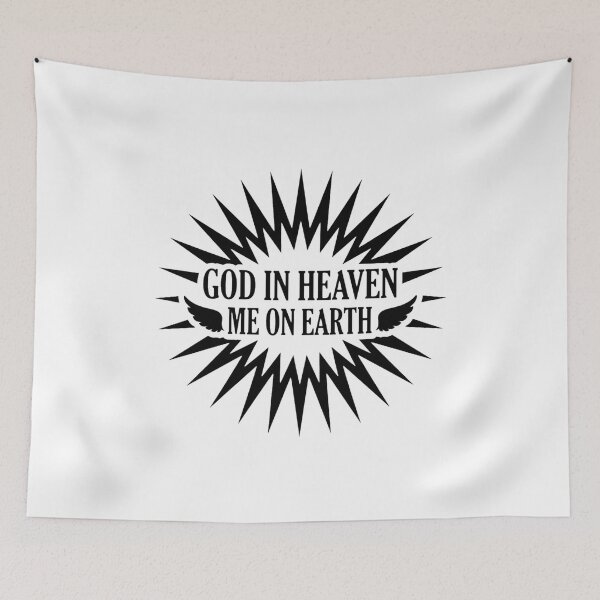 Item preview, God in Heaven Me on Earth Confident Shirt designed and sold by serip3002.