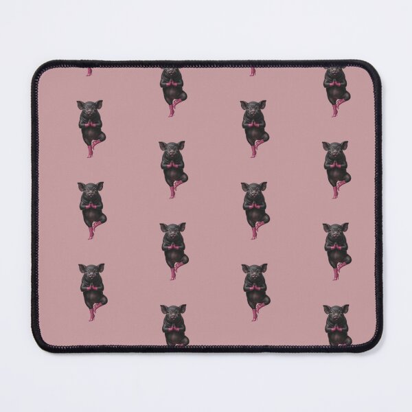 Item preview, Surreal Black Pig Doing Yoga in Pink Stiletto High Heels Funny Quirky Graphic T-Shirt designed and sold by loccotown168.