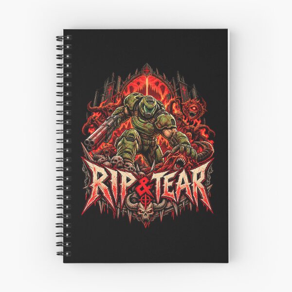 Item preview, DOOM – Rip & Tear Doom Slayer designed and sold by Pandaburba.