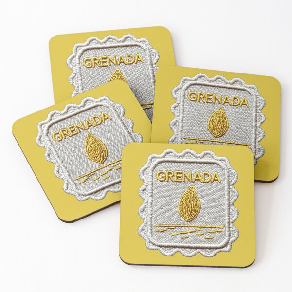 Item preview, Grenada Vintage Travel Patch Nutmeg Embroidered designed and sold by tiigerdad.