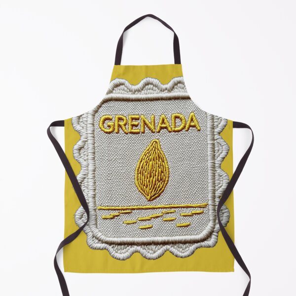 Item preview, Grenada Vintage Travel Patch Nutmeg Embroidered designed and sold by tiigerdad.