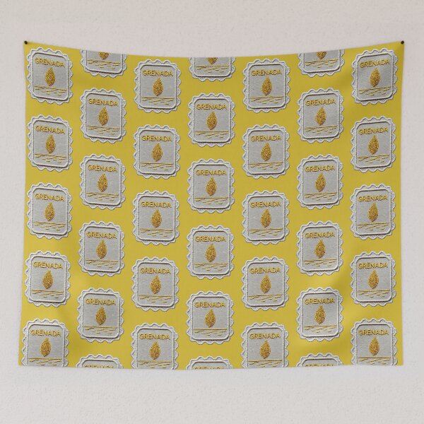 Item preview, Grenada Vintage Travel Patch Nutmeg Embroidered designed and sold by tiigerdad.