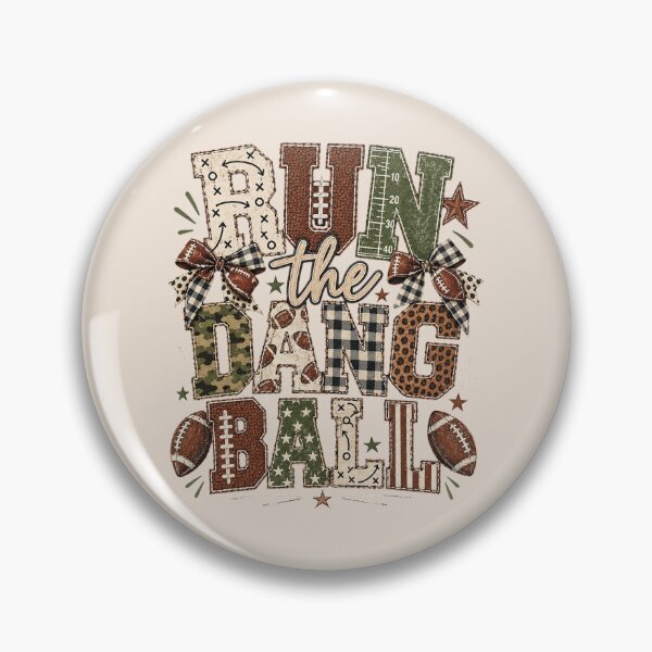 Item preview, Run the Dang Ball, Funny Football Mom Leopard, Retro Game Day, Touchdown Football Season, Cute Sports Mom Gift designed and sold by Cchotlan.