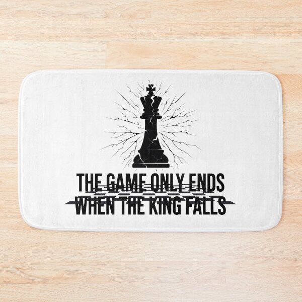 Item preview, The Game Only Ends When The King Falls Chess Shirt designed and sold by serip3002.