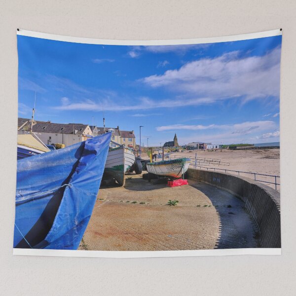 Item preview, Newbiggin Promenade Boatyard: Colourful Spring Scene designed and sold by Violaman.