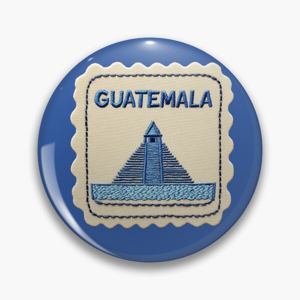 Item preview, Guatemala Travel Patch Tikal Pyramid Embroidered designed and sold by tiigerdad.