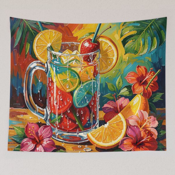 Item preview, Citrus Berry Sangria Tropical Drink designed and sold by Serene Strokes Art.