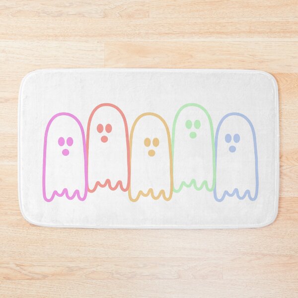 Item preview, Rainbow Pastel Ghost Squad Minimalist Line Art Halloween Spirits designed and sold by Aesthetic Crew.