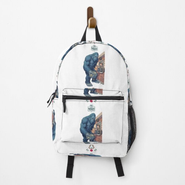 Item preview, Blue Bigfoot at the Drive-Thru Fast Food Order designed and sold by Whimsy Trail Co.