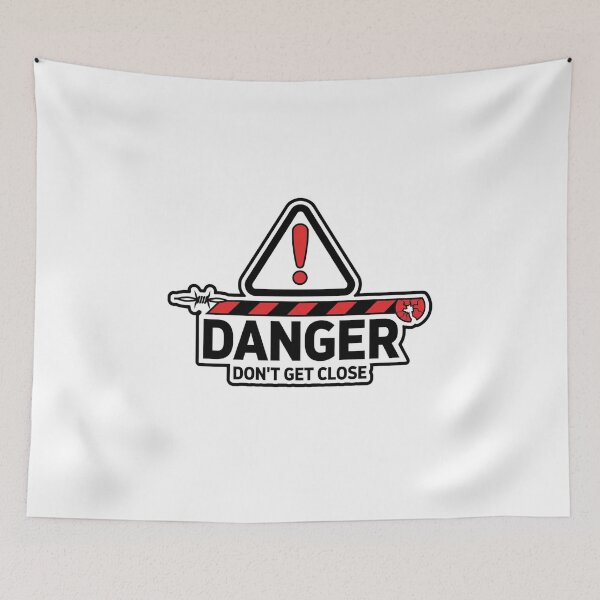 Item preview, Danger Dont Get Close Warning Shirt designed and sold by serip3002.