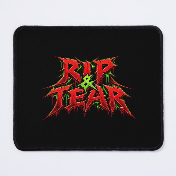 Item preview, Rip & Tear – DOOM Gaming Quote designed and sold by Pandaburba.