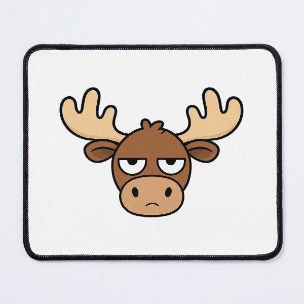 Item preview, Grumpy Moose Face Resting Bitch Face Cartoon designed and sold by Bitchy Little Things.