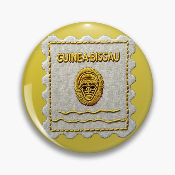 Item preview, Guinea-Bissau Travel Patch Carved Mask Embroidered designed and sold by tiigerdad.