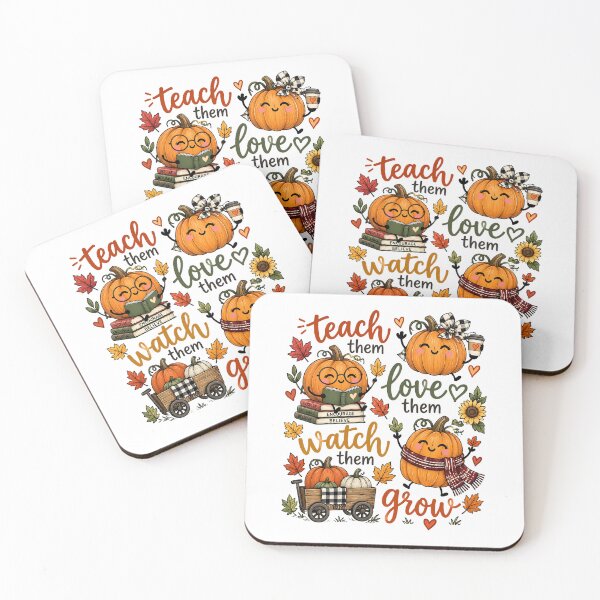 Item preview, Teach Them Love Them Watch Them Grow, Pumpkin Teacher, Fall Teacher, Cute Autumn Classroom designed and sold by LandFinStudio.