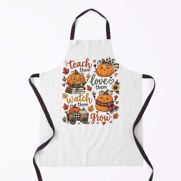 Item preview, Teach Them Love Them Watch Them Grow, Pumpkin Teacher, Fall Teacher, Cute Autumn Classroom designed and sold by LandFinStudio.