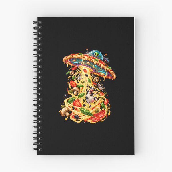 Item preview, Pizza UFO Cow Abduction Fantasy Art designed and sold by Odinsshop.