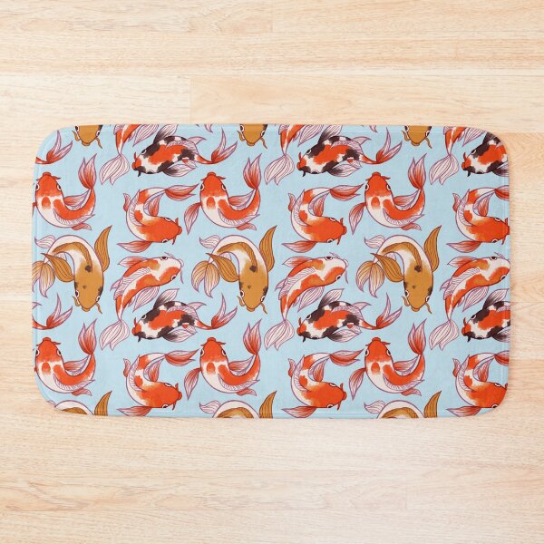 Item preview, Koi Fish Pattern blue designed and sold by EllenorMererid.