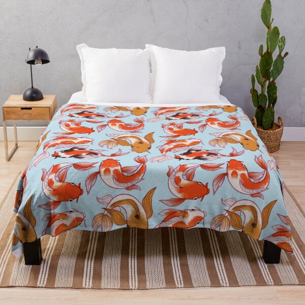 Item preview, Koi Fish Pattern blue designed and sold by EllenorMererid.