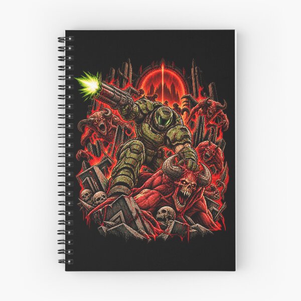 Item preview, DOOM Slayer – Rip & Tear Hellfire designed and sold by Pandaburba.