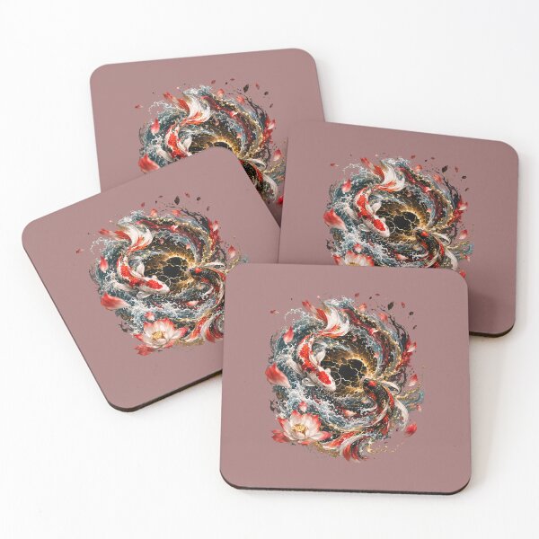 Item preview,  Japanese Yin Yang Koi Fish Art designed and sold by Odinsshop.