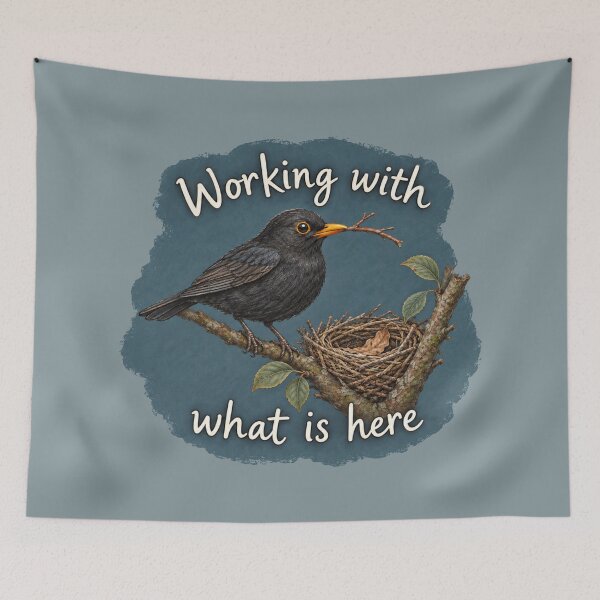 Item preview, Working with What Is Here Blackbird designed and sold by ChirpInc.