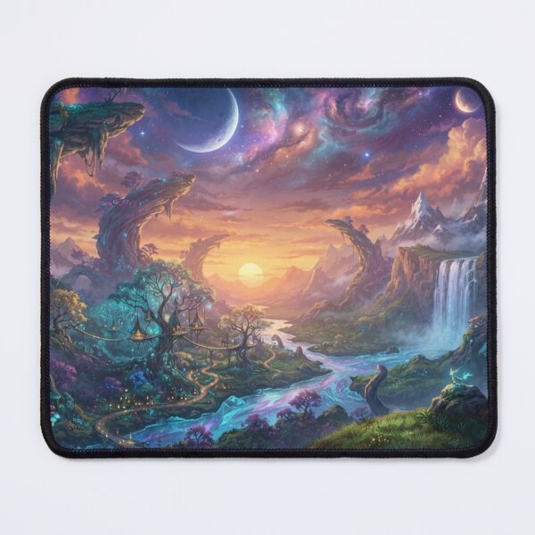 Item preview, Fantastic Landscape - Magic Valley and Mountains designed and sold by Malisa345.