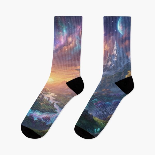 Item preview, Fantastic Landscape - Magic Valley and Mountains designed and sold by Malisa345.