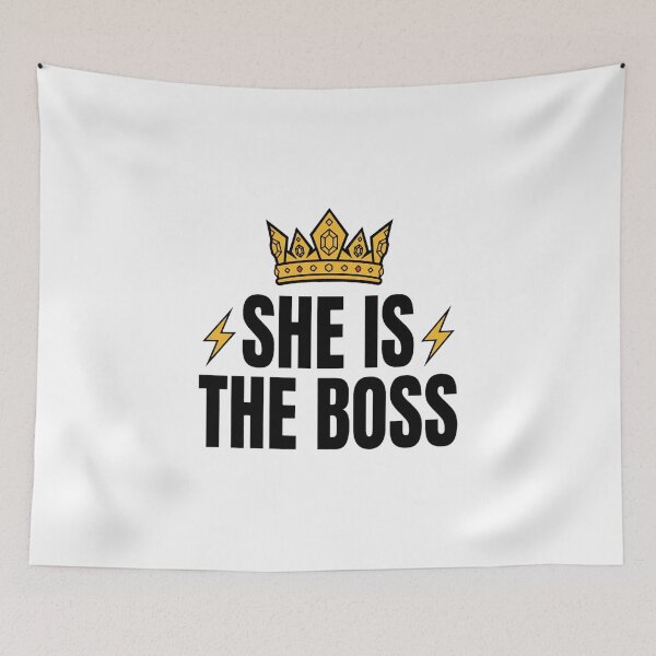 Item preview, She Is The Boss Gold Crown Shirt designed and sold by serip3002.