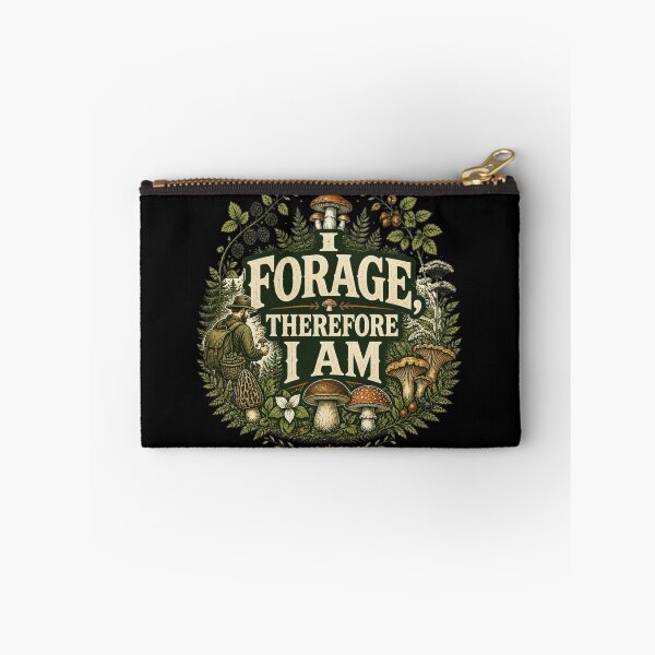 Item preview, I Forage, Therefore I Am – Vintage Foraging & Mushroom Hunter Design designed and sold by RIFI YOUR.