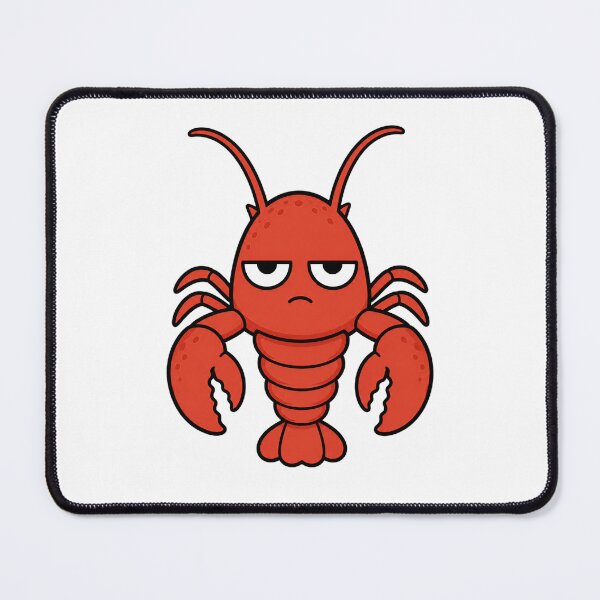 Item preview, Grumpy Lobster Resting Bitch Face Cartoon designed and sold by Bitchy Little Things.