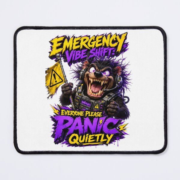 Item preview, Emergency Vibe Shift Everyone Please Panic Quietly Monster designed and sold by Sovereign Supply Co..