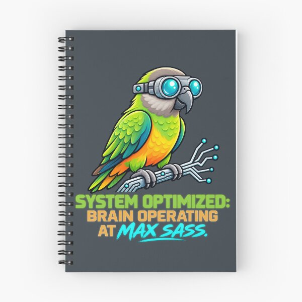 Item preview, System Optimized Brain at Max Sass Senegal Parrot designed and sold by PunchDrop.