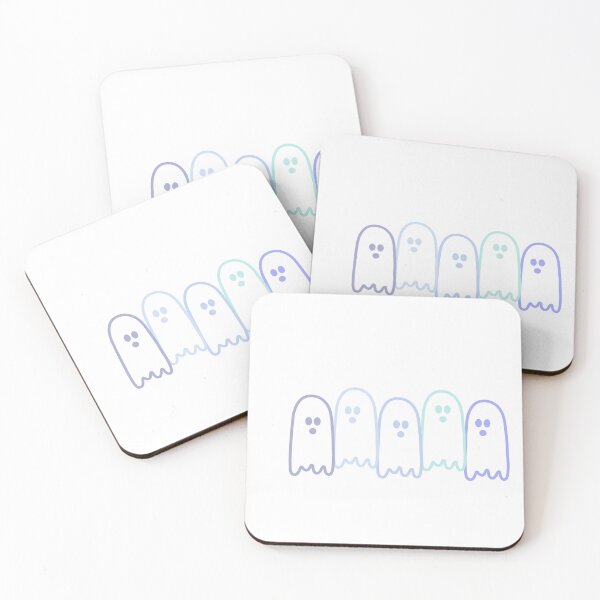 Item preview, Minimalist Cool Pastel Spooky Ghosts Retro Halloween Kawaii Spirits designed and sold by Aesthetic Crew.