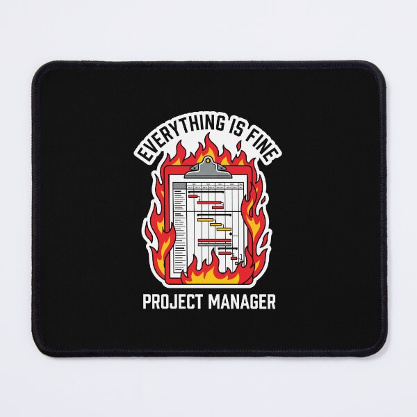 Item preview, Everything Is Fine Project Manager Shirt, Funny PM Burnout Tee, Corporate Chaos Humor Graphic, Deadline Survivor Office Apparel designed and sold by KAYJAY DESIGNS.