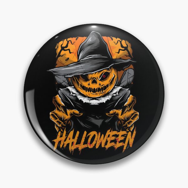 Item preview, Halloween Pumpkin Witch – Scary Jack O Lantern in Witch Hat Halloween Horror Design designed and sold by Kruti Collection.