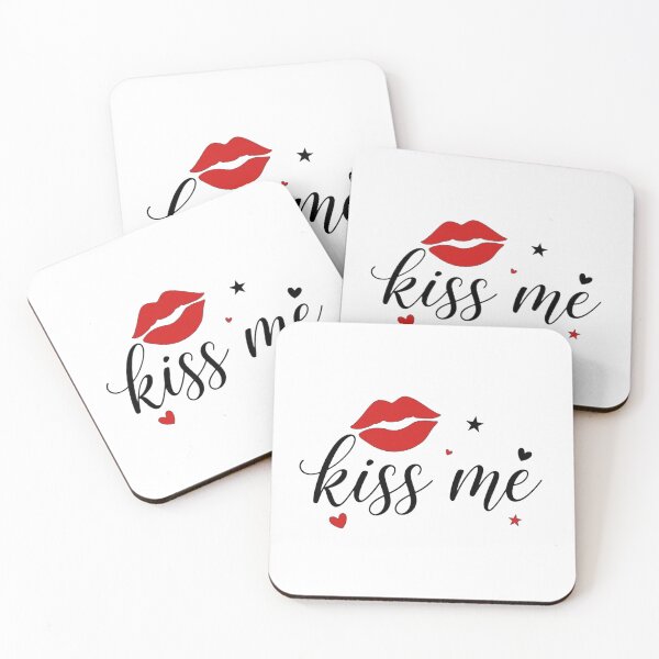 Item preview, Kiss Me Red Lips Script Shirt designed and sold by serip3002.