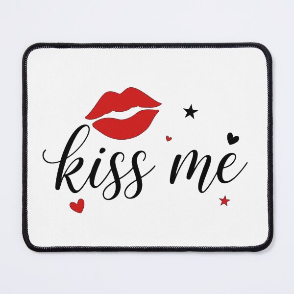 Item preview, Kiss Me Red Lips Script Shirt designed and sold by serip3002.