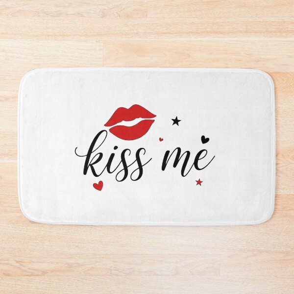 Item preview, Kiss Me Red Lips Script Shirt designed and sold by serip3002.